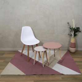 Home Deco Factory Alfombra Geométrica Moderna Nude 120x170 cm Tacto Suave