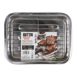 Bandeja rectangular con grill Quttin 33x24 cm (6 Unidades) Bandeja rectangular con grill Quttin 33x24 cm (6 Unidades)