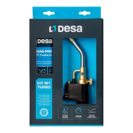 Desa Soplete Gas M1 Turbo Usa 1" + Botella Conexión Dsgas-pro 400g Fontanería Climatización Soldadura