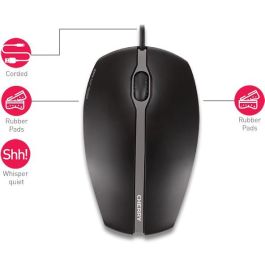 Cherry GENTIX SILENT Ratón Óptico USB Ambidextro 1000 DPI Negro
