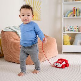 Fisher-Price JGG97 - Teléfono Rojo Animado - Juguete Clásico 80º Aniversario Mattel