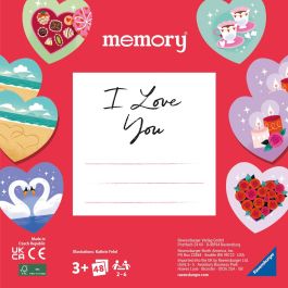 Ravensburger 22398 Memory I Love You Juego de 48 Tarjetas Corazón Te Amo Niños +3 años Ravensburger 22398 Memory I Love You Juego de 48 Tarjetas Corazón Te Amo Niños +3 años