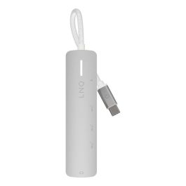 Hub USB Linq Byelements LQ49051 Blanco Gris