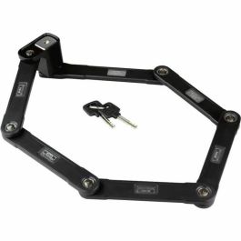 Candado plegable para bicicleta - BURG WACHTER - 790 90 BLACK SB - Alta seguridad, acero de 8 mm