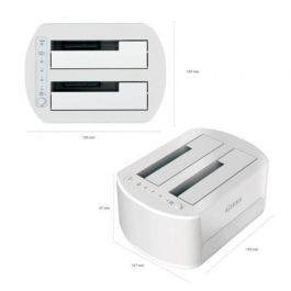 AISENS - ESTACION DE DOCKING DE DOBLE BAHIA ASDS-D02W SATA 2.5/3.5 A USB 3.0/3.1 GEN1, CLONE, BLANCA AISENS - ESTACION DE DOCKING DE DOBLE BAHIA ASDS-D02W SATA 2.5/3.5 A USB 3.0/3.1 GEN1, CLONE, BLANCA