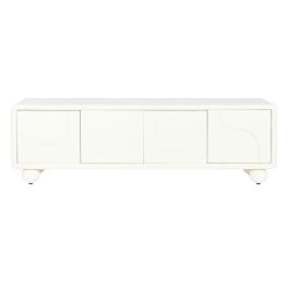 Mueble de TV DKD Home Decor Blanco Madera MDF 160 x 37 x 50 cm