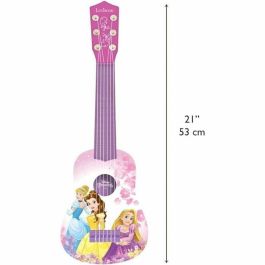 LEXIBOOK - PRINCESAS DE DISNEY - Guitarra acústica para niños - Altura 53 cm