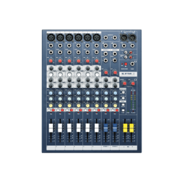 SOUNDCRAFT EPM 6 Mesa de mezclas analógica 6+2 canales, 2 auxiliares, EQ 3 bandas, Montaje en rack