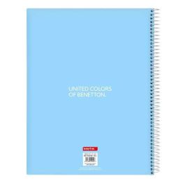 Libreta Benetton Spring Azul cielo A4 120 Hojas