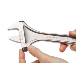 Irimo 001031 Llave Ajustable Cromada 200 mm con Moleta Lateral y Escala en mm para Uso Intensivo
