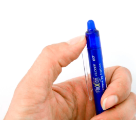 Pilot Bolígrafo Tinta Borrable Frixion Clicker 0.7mm Azul con Grip Antifatiga
