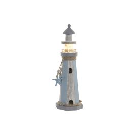DKD Home Decor Faro Figura Decorativa Azul Blanco 38 x 12 x 12 cm (2 Unidades)