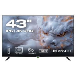 JAPANNEXT JN-IPS430UHD60F - Monitor 43" IPS 4K UHD (3840x2160), 60Hz, 8ms, HDR, HDMI 2.0, USB, WLAN, Altavoces, Negro, VESA 200x200