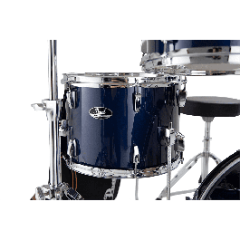 Pearl Kit Batería Roadshow 1812B/1007T/1208T/1410F + 1305Sherrajes, Sillín & 2 Platos Solar - Royal Blue Metallic Pearl