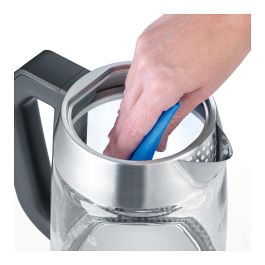 Severin WK 3479 - Hervidor de Agua y Té de Vidrio, 1.7 L, 3000 W, 13 Temperaturas, Acero Inoxidable, Apagado Automático, Negro