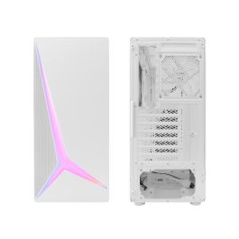 Coolbox GA450 Star Caja PC Gaming ATX ARGB con Frontal Estrella, Cristal Templado, Negra