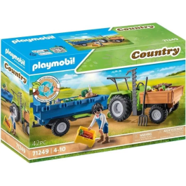 Playmobil Tractor con Remolque de Granja para Cosecha con Accesorios Realistas y Cajas de Transporte Precio: 36.49999969. SKU: B16S7VP76W