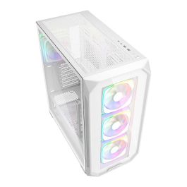 SHARKOON AK5G RGB Caja PC Midi Tower ATX Blanco con Iluminación RGB y Panel de Cristal Templado