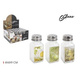 Anna Salero de Vidrio Decorado, 3 Surtidos, 4x4x10 cm (25 Unidades) Precio: 15.49999957. SKU: S2209866