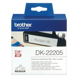 Brother DK22205 Rollo de Etiquetas Continuas Originales de Papel Blanco Adhesivo Fuerte Permanente para Impresoras QL Precio: 20.50000029. SKU: B128KDL8JQ