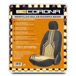 INT90185 Respaldo de Bolas de Madera beige 95x47 cm