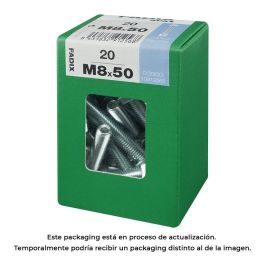 Fadix 10912568 Caja 20 Unid. Tornillo Métrica Cabeza Hexagonal + Tuerca Cinc M 8x50mm Acero Din 933 Precio: 6.50000021. SKU: S7913734