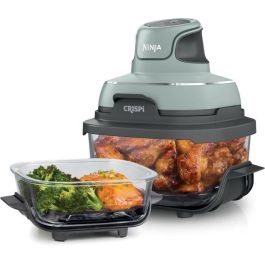 Ninja NIN0622356317634 Freidora sin Aceite Portátil CRISPI 1700W, 4 Programas, Recipientes 1.4L y 3.8L, Color Salvia