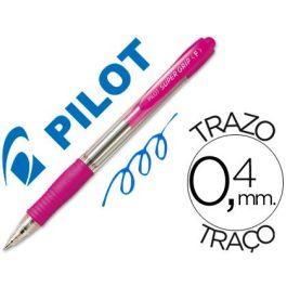 Boligrafo Pilot Super Grip Rosa Retractil Sujecion De Caucho Tinta Base De Aceite 12 unidades Precio: 11.58999952. SKU: S8422416