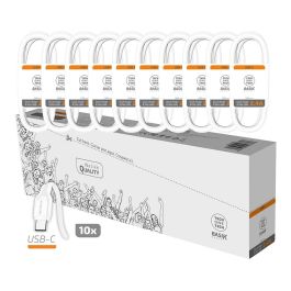 Pack 10 Cables USB 2.0 Tech One Tech Basik TEC2953/ USB Macho - USB Tipo-C Macho/ 1m/ Blanco Precio: 26.49999946. SKU: B12PFP474M