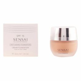 Sensai Base de Maquillaje en Crema #CF22 Beige Natural 30 ml – Antiedad, SPF 15, Unifica el Tono, Disimula Manchas