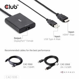 Club3D Adaptador HDMI + MicroUSB a DisplayPort Activo 4K120Hz Precio: 98.50000039. SKU: B1EPBTEBB7