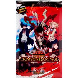 Jasco Games Juego de Cartas My Hero Academia Booster Pack Crimson Rampage MHA02B