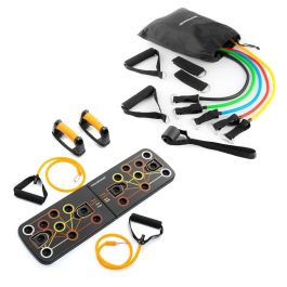 Pack Tabla de Flexiones Push-Up y Set de Bandas de Resistencia con Accesorios y Guía de Ejercicios InnovaGoods Precio: 55.68999953. SKU: B169VLKXSH