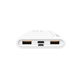 Silicon Power QP15 Powerbank 10000mAh Quick Charge Blanco para 3 dispositivos - Batería Externa Compacta y Fiable