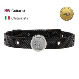 Pulsera Unisex Guitarist Talent Jewels TJA-4-03-03-2-235 Negro