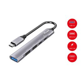 EQUIP HUB USB-C 3.2 LIFE 2 PUERTOS USB 2.0 1 PUERTO USB 3.0 1 PUERTO USB-C + 1 PUERTO USB C PD 100W CARCASA DE ALUMINIO Precio: 17.5000001. SKU: B162M8AVAK