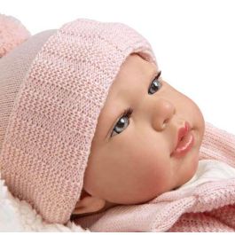 Muñeca reborn arias 40 cm marta rosa c/manta Muñeca reborn arias 40 cm marta rosa c/manta