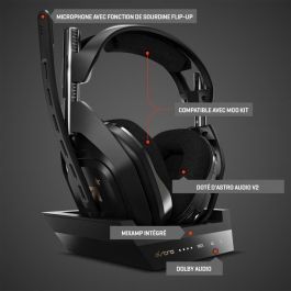 Auriculares para juegos - Inalámbricos - ASTRO A50 - Con estación de acoplamiento para Xbox One/PC