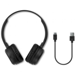 Philips Auriculares Inalámbricos TAH1108BK/ Negros con Micrófono Bluetooth y 15 Horas de Reproducción