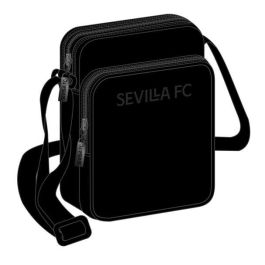 Bolso Bandolera Sevilla Fútbol Club Teen 16 x 22 x 6 cm Negro