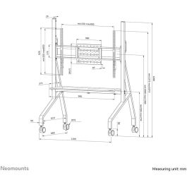 Newstar Soporte de Suelo Móvil para Pantallas de 55-86" Neomounts FL50-525BL1 - Negro