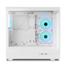 Nox NXHUMMERSIGNAWH Semitorre Hummer SIGNAL Blanca ARGB Cristal Templado Gaming