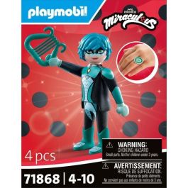 Playmobil 71868 Miraculous Viperion Figura de Acción Luka Couffiane con Arpa y Escudo