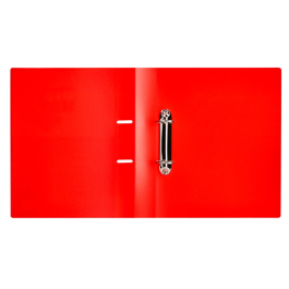 Liderpapel Carpeta Canguro 2 Anillas 40 mm Mixtas Polipropileno DIN A4 Rojo Translúcido