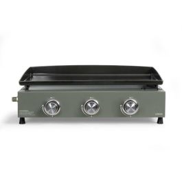 Plancha de gas - LIVOO - DOC324 - 3 quemadores - Verde / Negro Plancha de gas - LIVOO - DOC324 - 3 quemadores - Verde / Negro