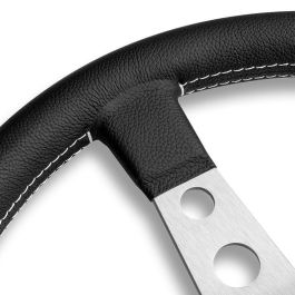 Momo Volante Prototipo Plata 350mm Piel MOM11111525111 Negro