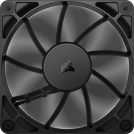Corsair RS120 Ventilador PWM de 120 mm para PC - Enfriamiento Silencioso y Eficiente, Máximo Flujo de Aire, Negro, Conector 4 pines