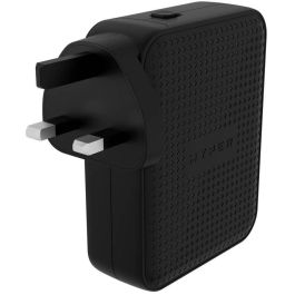 Targus Cargador GaN 140W USB-C PD 3.1 & USB-A, Carga Rápida para Portátiles, Smartphones y Tablets, Múltiples Puertos, Negro