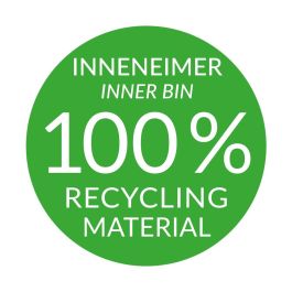 Cubo de basura Hailo Compact-Box Acero 15 L Negro Gris Integrable