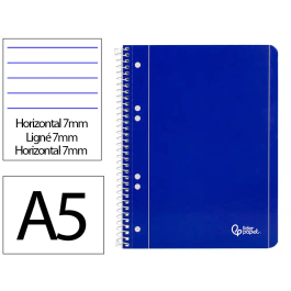 Liderpapel Cuaderno Espiral A5 Micro Serie Azul Tapa Blanda 80h 75gr Horizontal 6 Taladros Azul Precio: 15.4638. SKU: B1GWFXZWG6